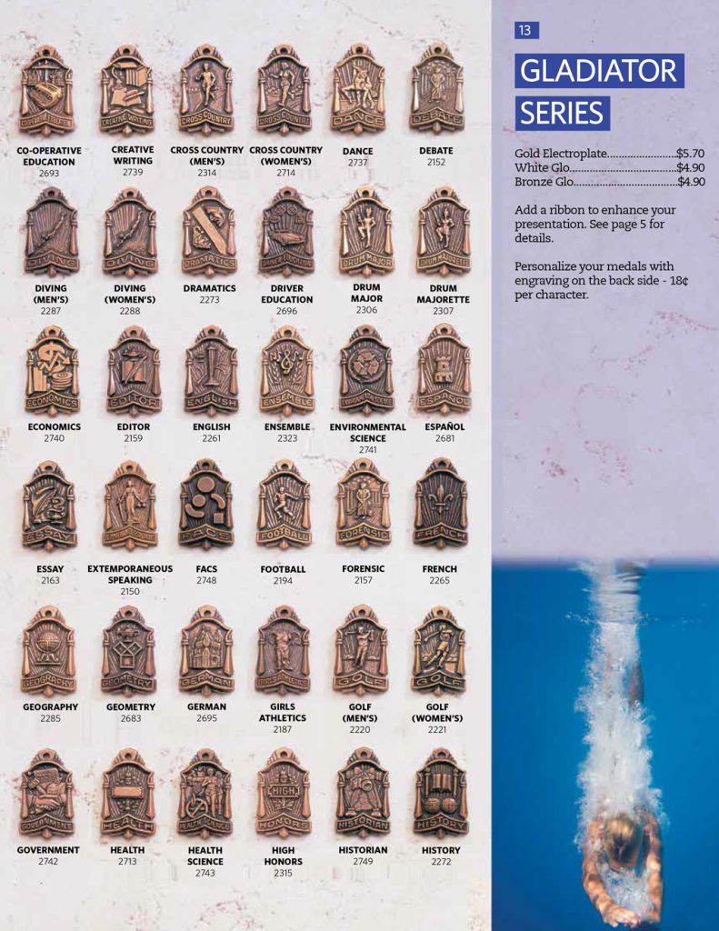 Medal G Gladiator Series Herff Jones Virginia