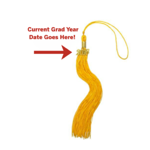 Grad Year Dated Gold Tassel