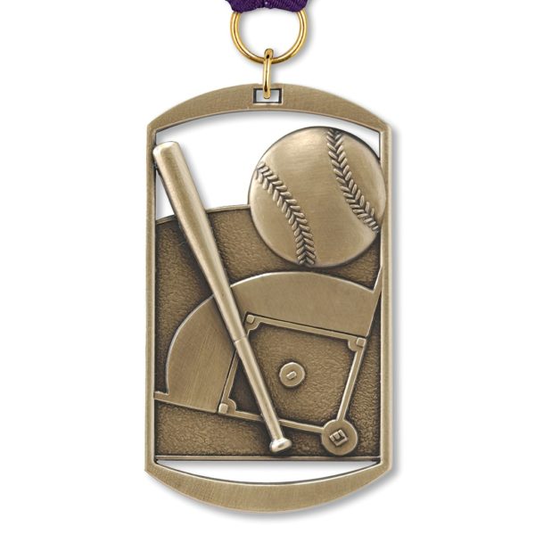 No. 105 Dog Tag Medallion: BASEBALL