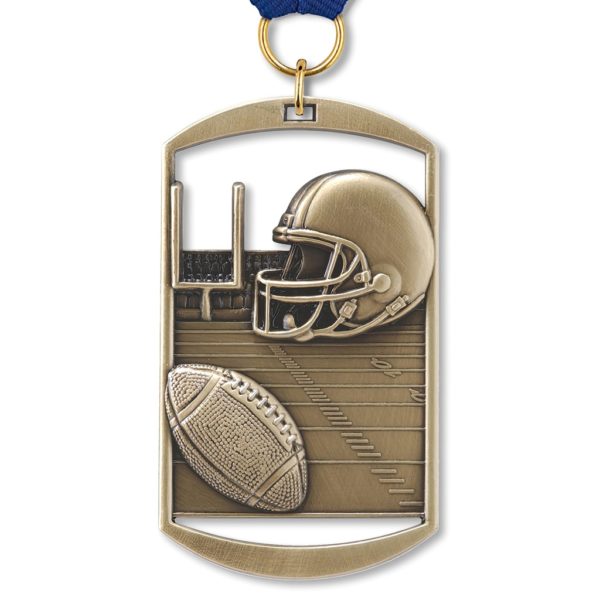 No. 105 Dog Tag Medallion: FOOTBALL