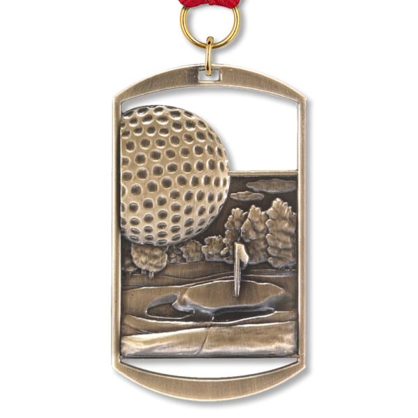 No. 105 Dog Tag Medallion: GOLF