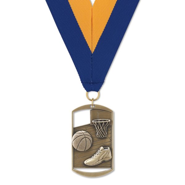 No. 105 Dog Tag Medallion: BASKETBALL - Image 2