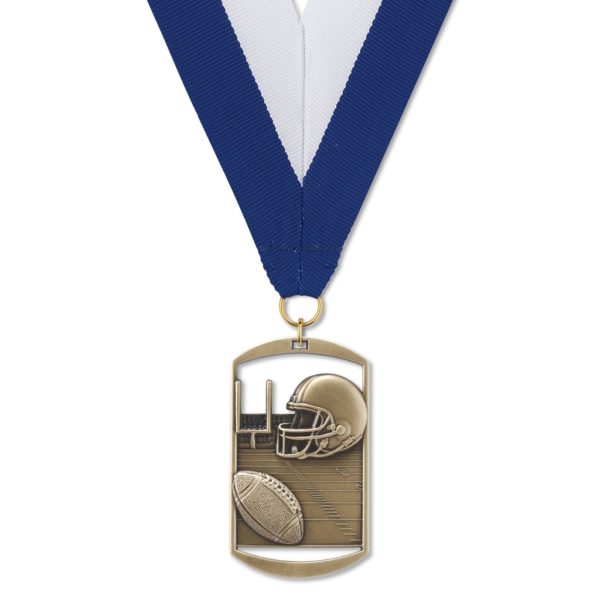 No. 105 Dog Tag Medallion: FOOTBALL - Image 2