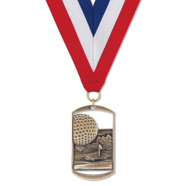 No. 105 Dog Tag Medallion: GOLF - Image 2