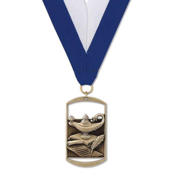 No. 105 Dog Tag Medallion: LAMP OF KNOWLEDGE - Image 2