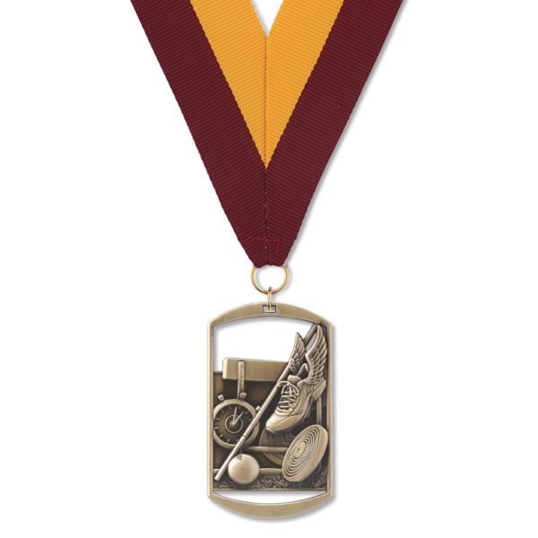 No. 105 Dog Tag Medallion: TRACK - Image 2