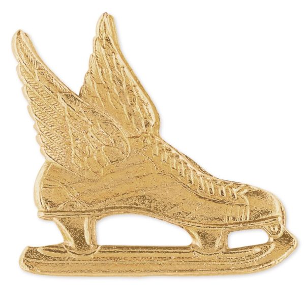 Letterman Pin: Hockey Skate w/ Wings