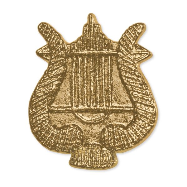 Letterman Pin: Music Lyre