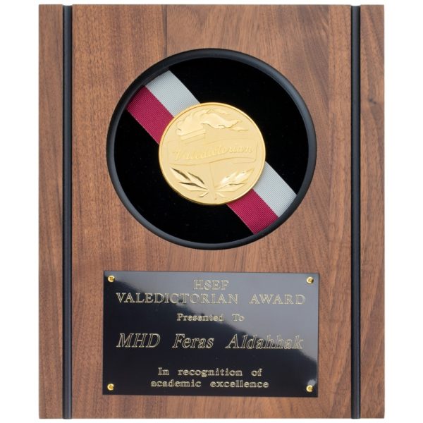 Medallion Shadow Box Plaque w/ Circular Holder (8" x 10")