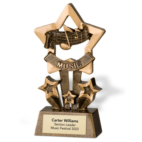 Shadow Star Music Sculpture Trophy