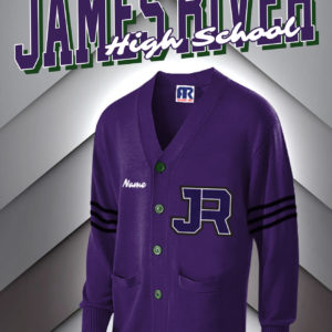 James River Letter Cardigan