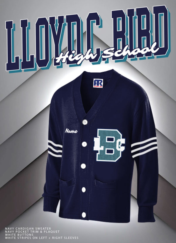 Lloyd C Bird Letter Cardigan