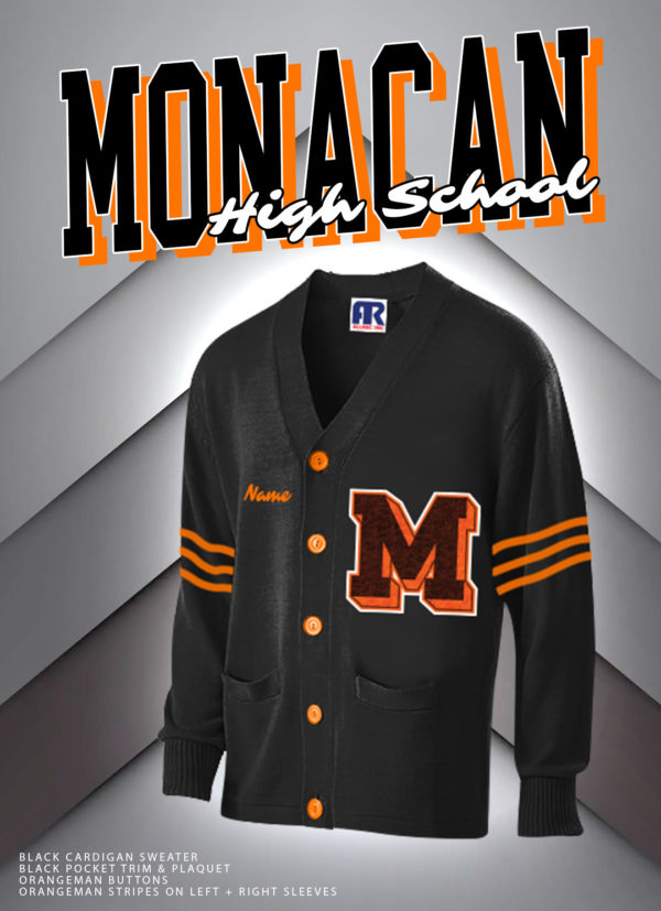 Monacan Letter Cardigan - Image 2
