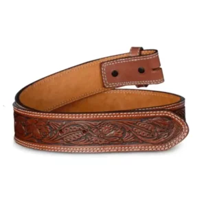 Floral Leather Belt