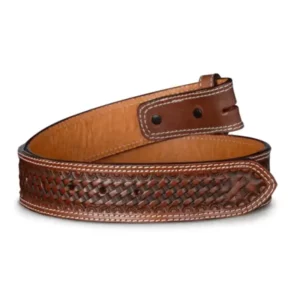 Basket Weave Leather Belt