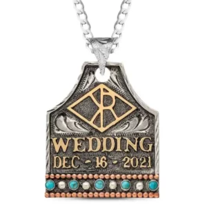 Waylon Cow Tag Necklace